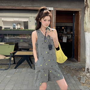 【现货】数据好！小碎花无袖休闲百搭连体裤B208-9031-P125K178图片