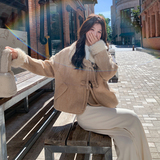 新款现货数据好！90绒卡其色拼接羽绒服外套B208-9091-P245K358，女装羽绒服，浙宝208