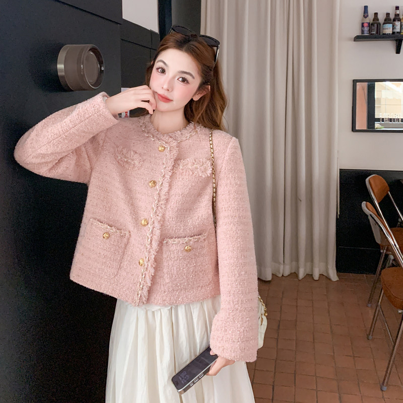 【新款现货】粉色气质款小香外套B208-268002-P160K279,女装短外套,浙宝208