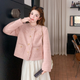 【新款现货】粉色气质款小香外套B208-268002-P160K279，女装短外套，浙宝208