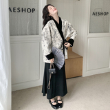 早秋高级感新中式风外套女2025新款设计感水墨提花气质上衣，女装短外套，浙宝208