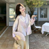 【新款】紫罗兰色新中式外套B208-268008-P150K268，女装短外套，浙宝208