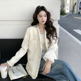 【新款】白色亮片气质款小香风外套B208-268005-P165K289，女装短外套，浙宝208