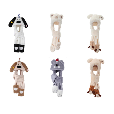 名创优品奇趣乐园毛绒女士三件套