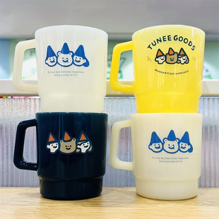 MINISO名创优品TUNEE GOODS萌趣可爱印花简约漱口杯洗漱杯310ml