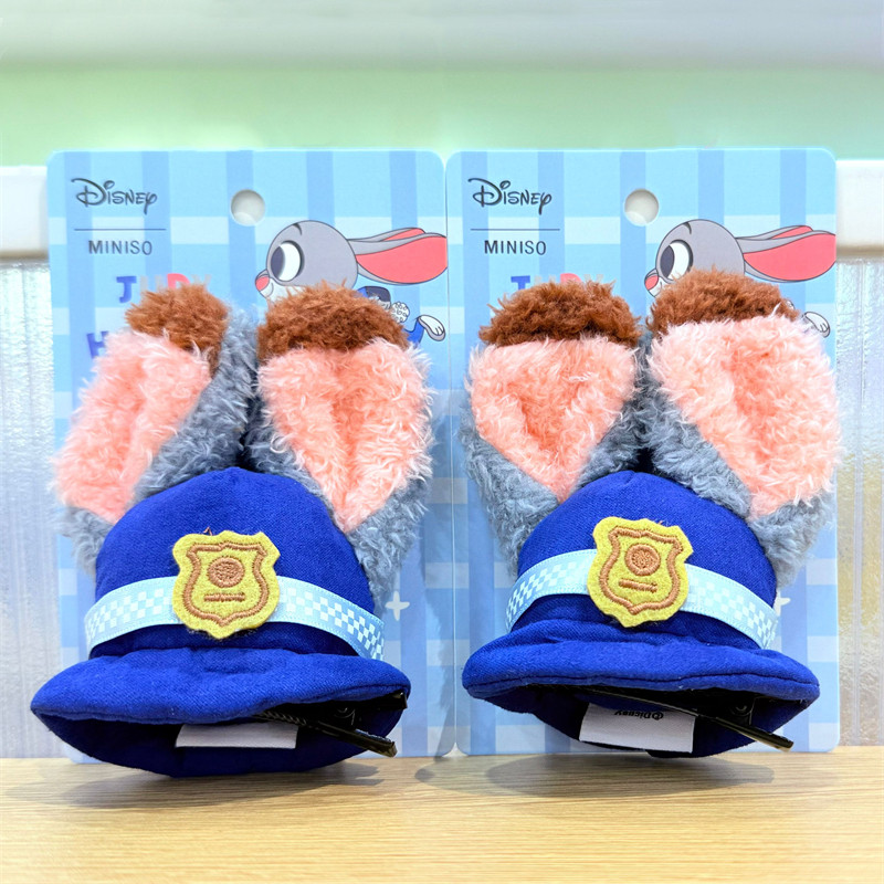 名创优品朱迪兔警官帽子发夹