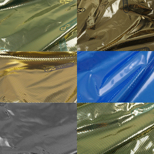 高档金色圆点热反射保暖功能性面料冲锋衣羽绒服里料