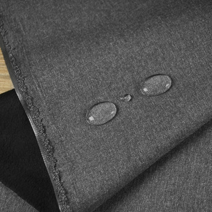 麻灰色防风防水专业户外复合冲锋衣布料 保暖背面抓绒 运动服裤子