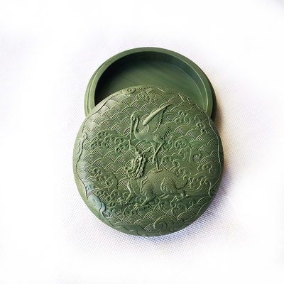 墨海古典风正宗老坑松花石砚