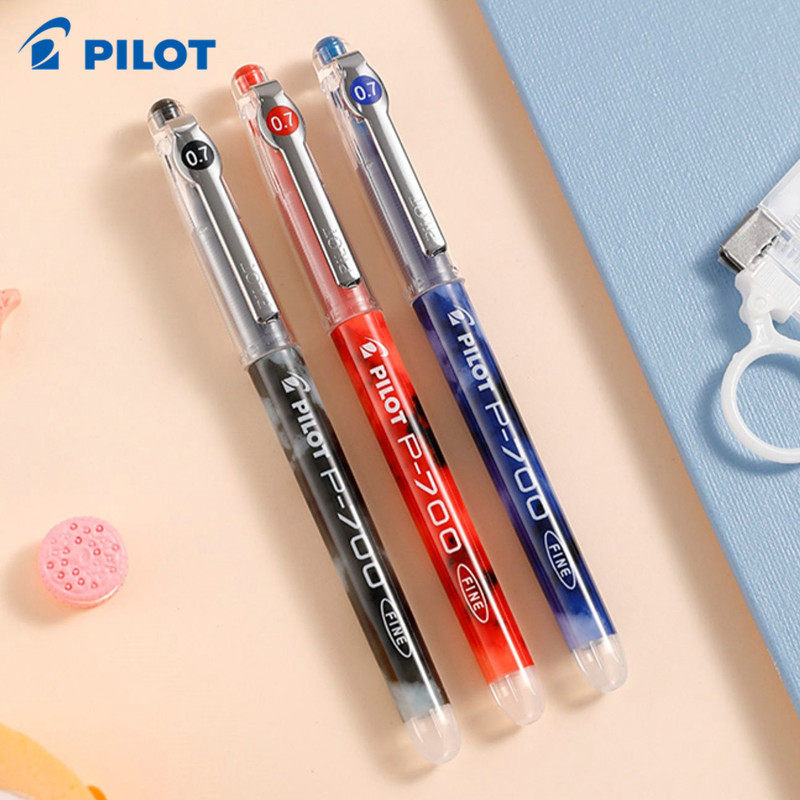 pilot日本百乐bl-p70中性笔针管水笔p700学生用红蓝黑色0.