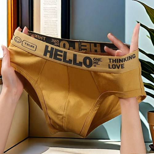 男士三角裤舒适纯棉运动透气潮流