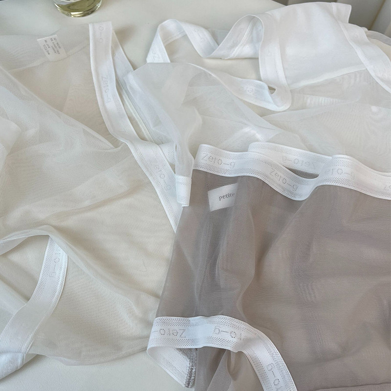 小兰裙L020网纱超薄性感纯色中腰超柔纯欲透明蕾丝日系少女内裤夏