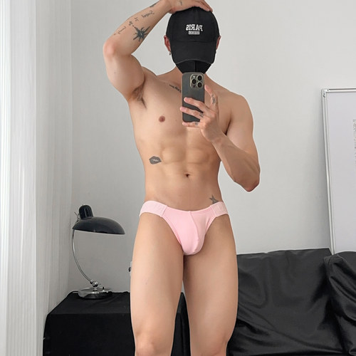 男士三角内裤舒适螺纹棉性感包邮