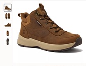 高帮保暖短靴真皮系带户外休闲鞋 有大码 秋冬舒适男士