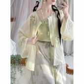 夏款 原创宋制汉服 圆领衫 刺绣透气清新日常套装 淘里淘气 灯笼裤