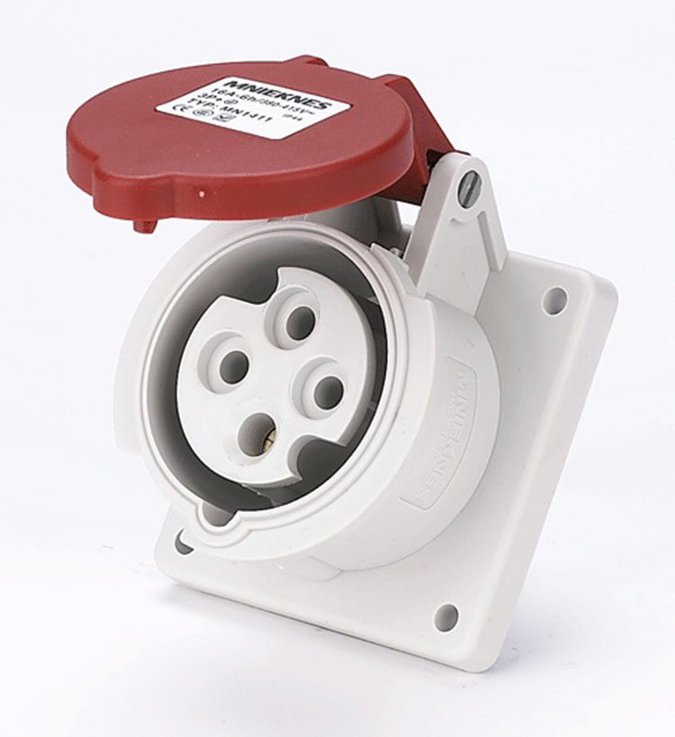 航空工业电源防水插头插座32a16a三相四线插头插座380v4芯暗装