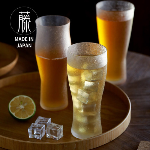 日本制东洋佐佐木玻璃杯精酿小麦啤酒杯水杯果汁杯饮料可乐杯子
