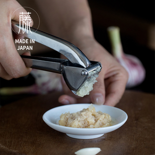 日本原装进口相泽工坊不锈钢压泥器手动压蒜器捣蒜末器剥蒜器家用