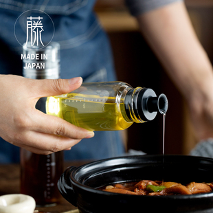 進(jìn)口HARIO耐熱玻璃調(diào)料瓶醬油壺橄欖油防漏廚房家用 日本原裝