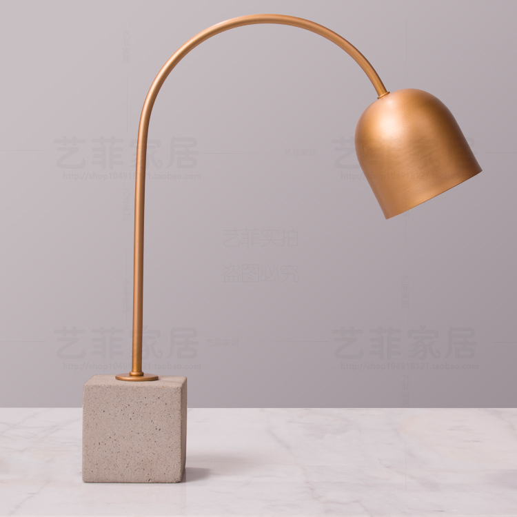 美式复古loft水泥工业风书房工作台灯个性创意钓鱼台灯