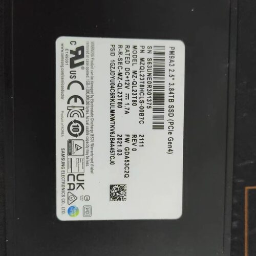【议价】二手三星PM9A3 3.84T企业级U2固态硬盘SSD nvme协议PCIe4