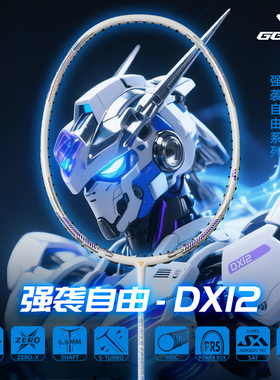 GGEM 聚将 强袭自由 DX12控制进攻专业羽毛球拍
