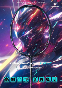 4轴碳布中杆全碳纤维羽毛球拍速度进攻 GGEM聚将新款 辐射LB