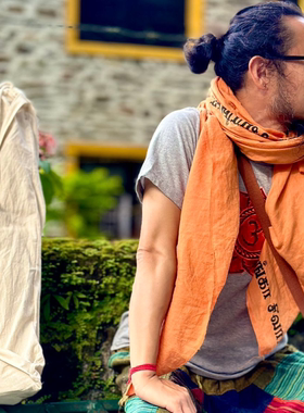 天然蚕丝纯棉瑜伽垫 防滑 可机洗 isha瑜伽教师设计