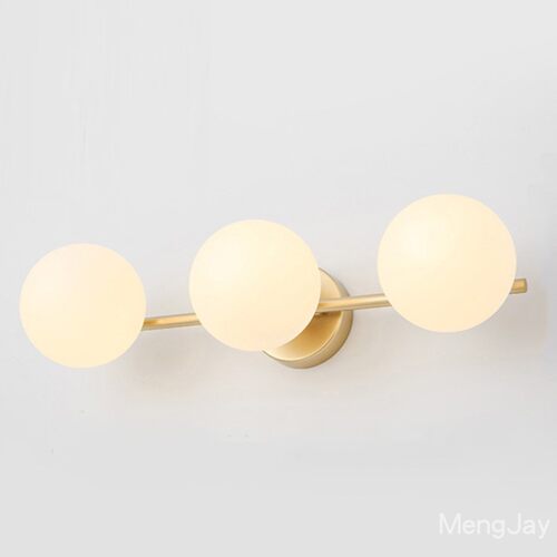 MengJay北欧简约圆形镜前灯