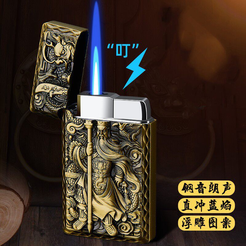 好玩的浮雕关公朗声直冲
