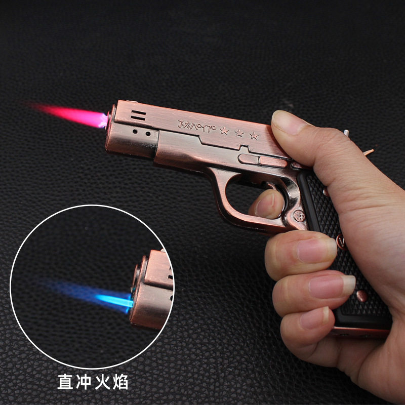 好玩的607金属枪型防风打