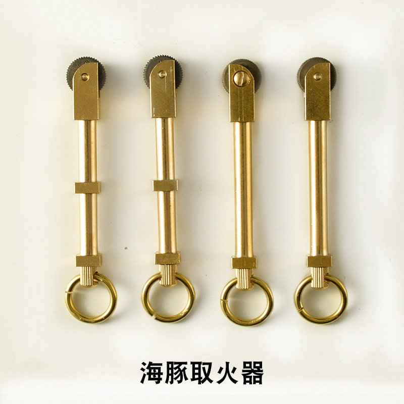 好玩的海豚取火器户外滑轮打火石架打火棒点火器野外点火器引火器