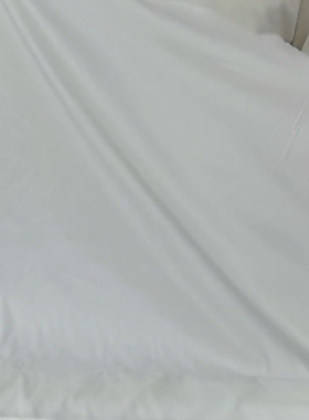007 白色全棉贡缎 1米