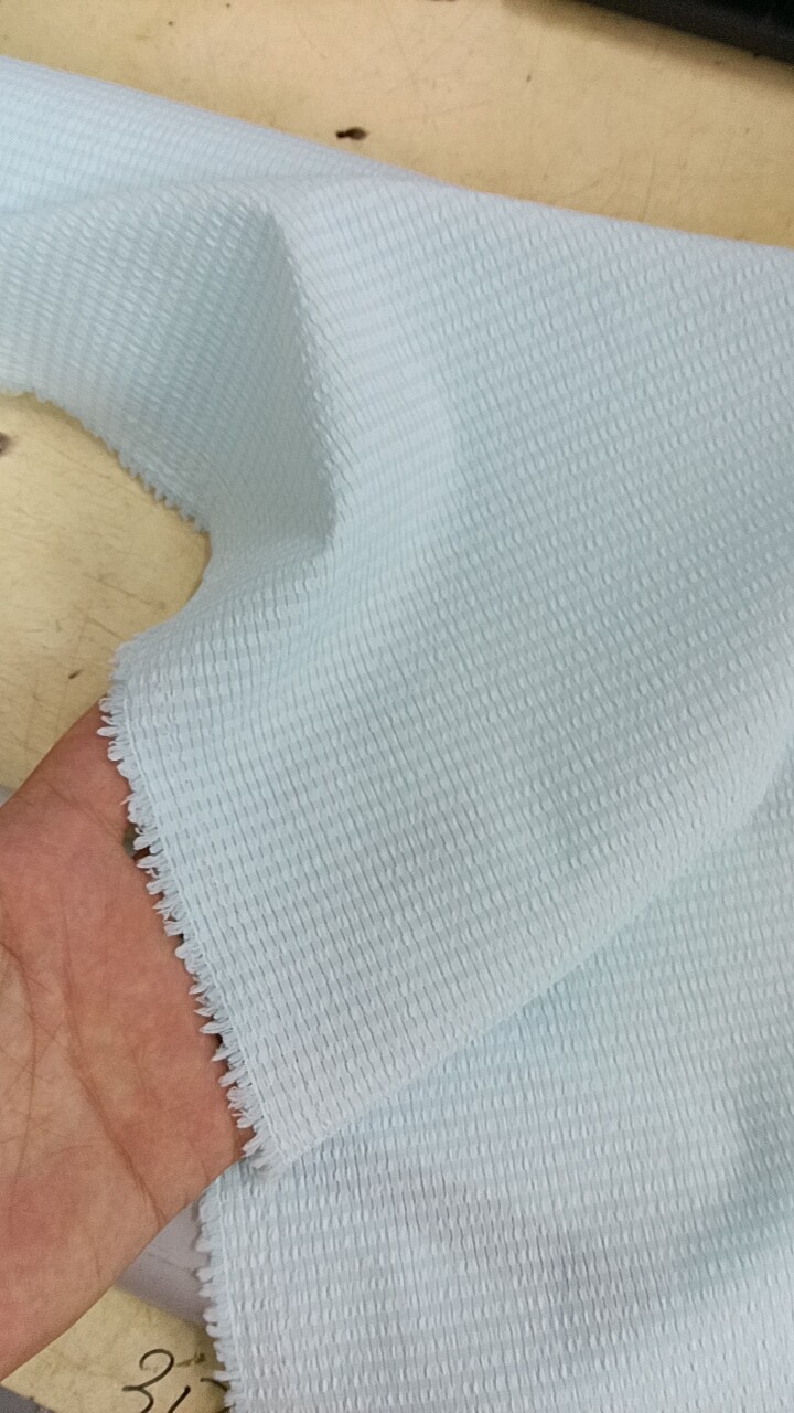 036浅蓝色带透气孔速干防晒衣面料，三米价图片