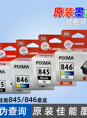 原装佳能打印机墨盒 Canon Pixma MG2980 PG845黑色CL846彩色墨水
