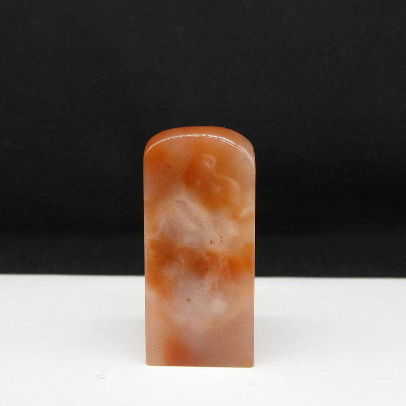 天然印石产地巴林石章料红芙蓉冻石印章篆刻石料