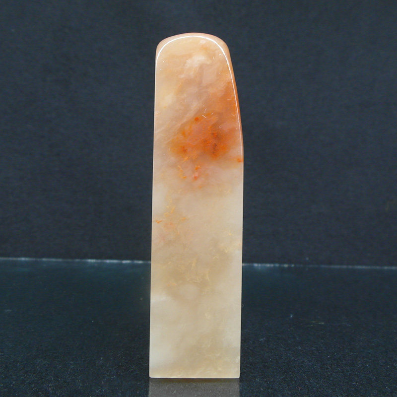 天然印石产地巴林石章料烛光俏红芙蓉冻石印章篆刻石料20*20*80mm