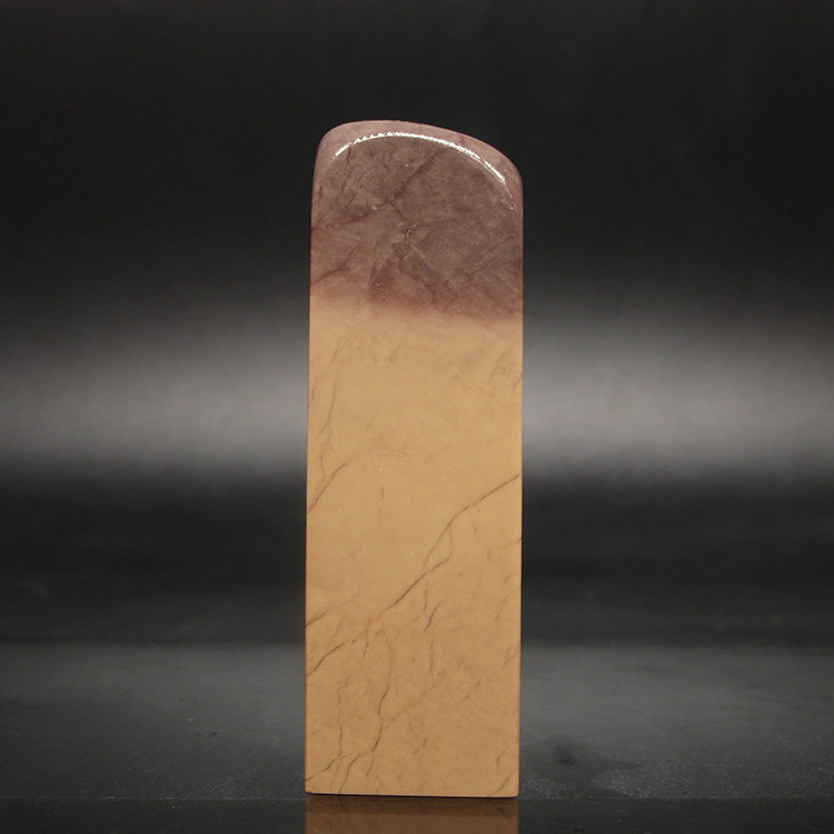 巴林石印章石料篆刻印章精品俏色彩冻石20*20*66mm
