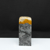 天然印石巴林石三花俏色冻石印章篆刻石料31 76mm