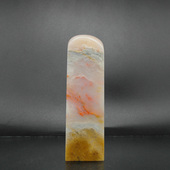 天然印石产地巴林石章料鸡血石冻石印章篆刻石料20 72mm