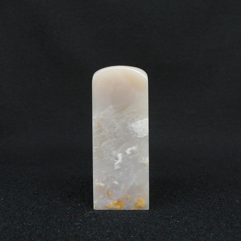 天然印石巴林石瓷白冻石印章篆刻石料25*25*40-80mm