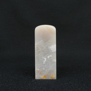 天然印石巴林石瓷白冻石印章篆刻石料25*25*40-80mm