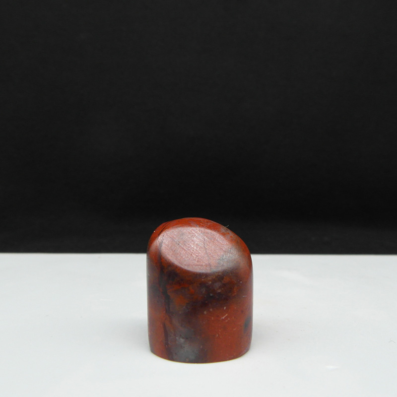天然印石闲章料巴林石朱砂红冻石随形印章篆刻石料15*19*24mm