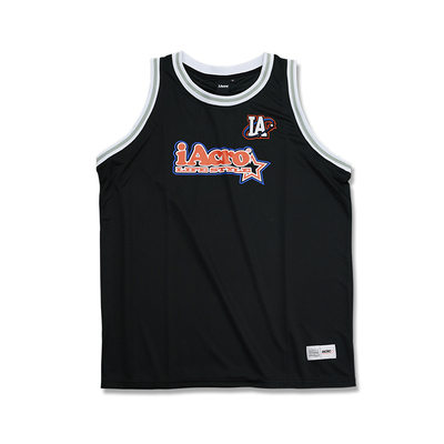 iAcro夏季运动系列 刺绣宽松篮球背心