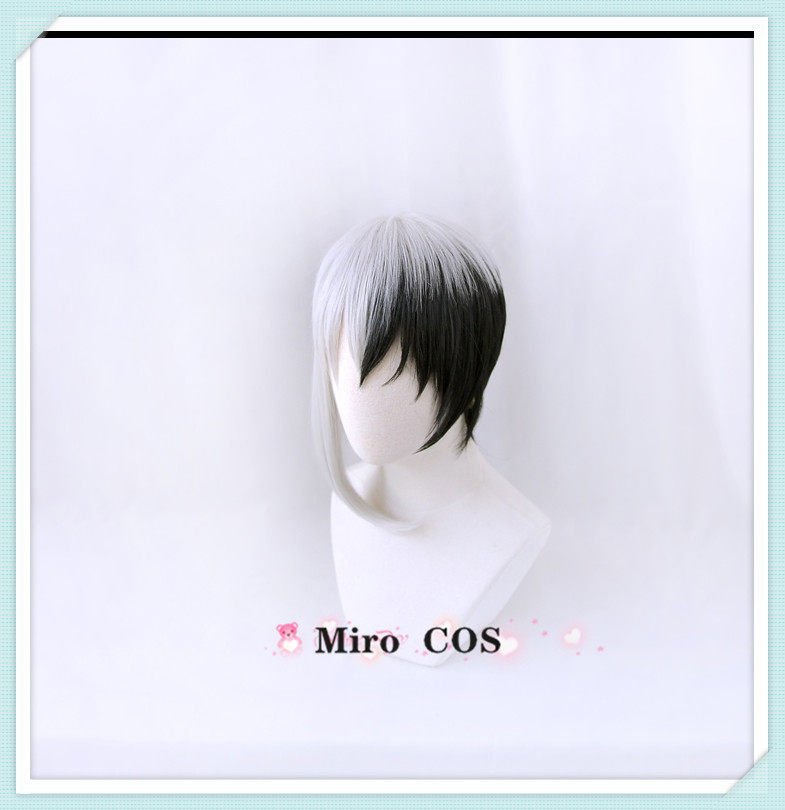 【Miro】石纪元 浅雾幻 Dr.Stone假发 cosplay 黑白分色假发