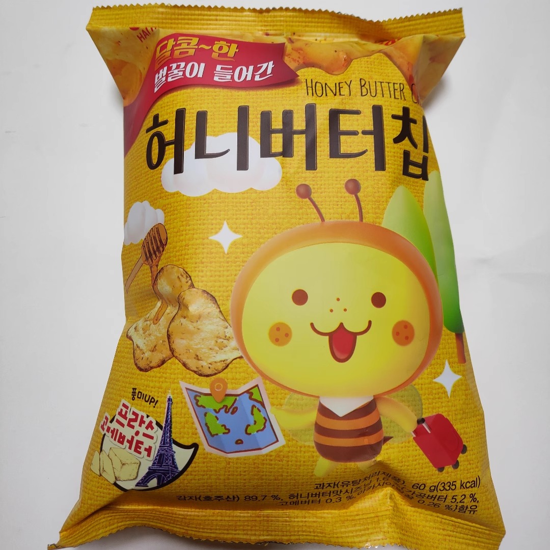 韩国本土在售原装进口海太蜂蜜黄油薯片膨化马铃薯片零食原汁原味