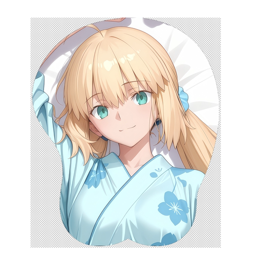 原创-3D立体硅胶鼠标垫定制动漫周边阿尔托莉雅·卡斯特 fatefgo