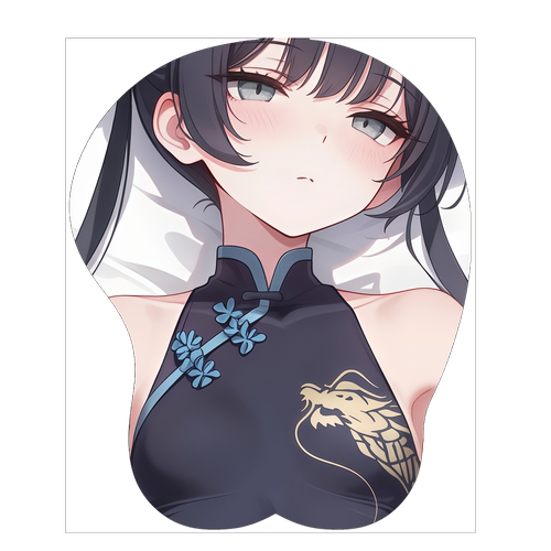 原创-3D立体硅胶鼠标垫定制蔚蓝档案 龙华妃咲 二次元动漫周边