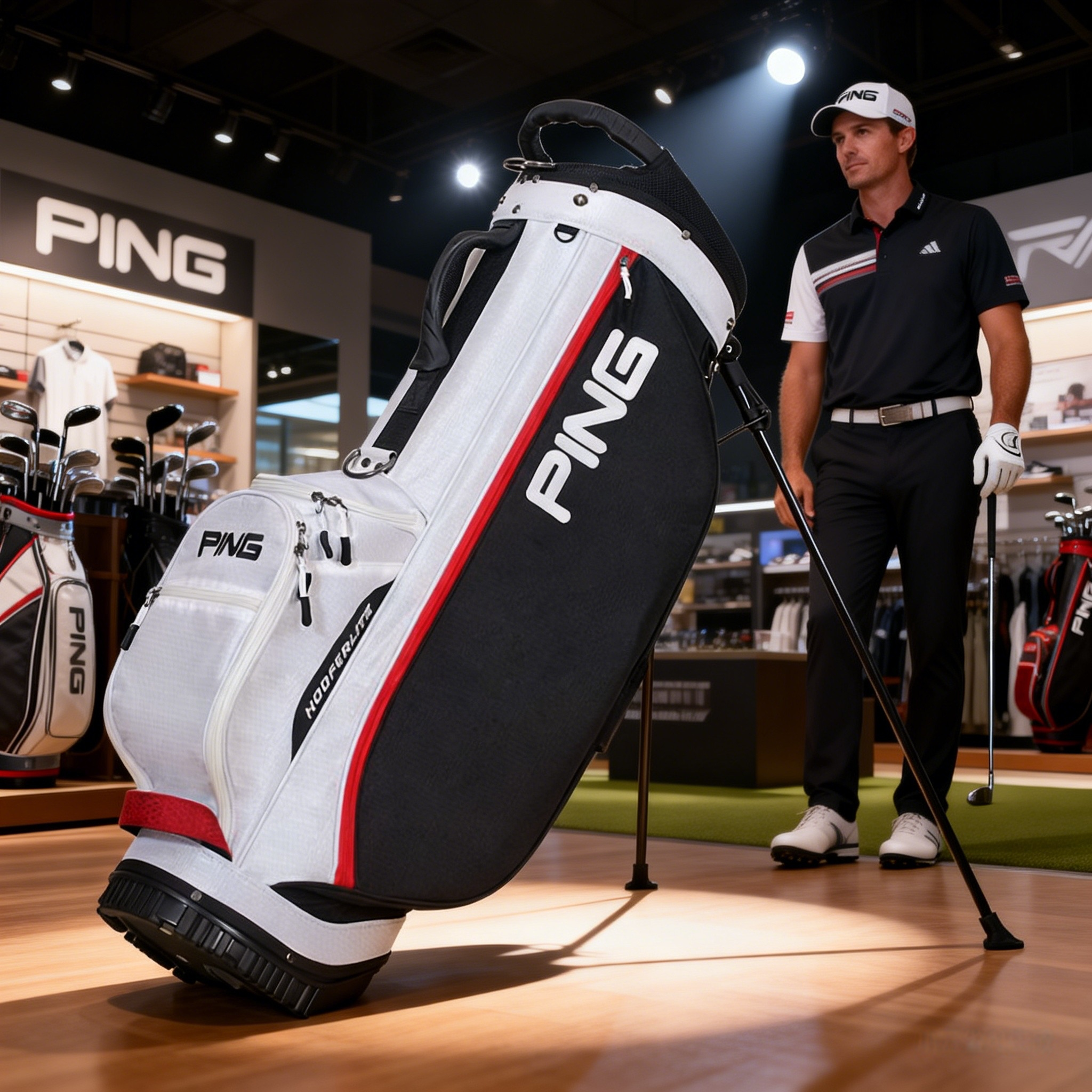 高尔夫球包支架包新款高尔夫球袋防水布料超轻耐磨标准球杆包双肩