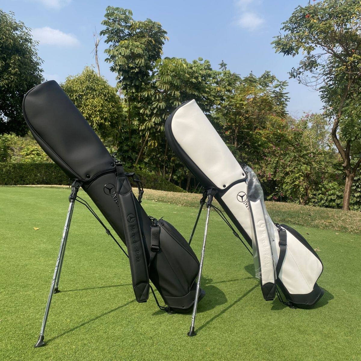 奔驰 高尔夫球包支架包男女轻便骷髅头装备包袋球杆包